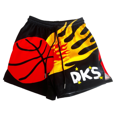 DKS "Hoops" Black Lounge Shorts